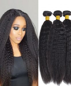 Kinky Straight Bundles Brazilian Virgin Remy Hair Extensions