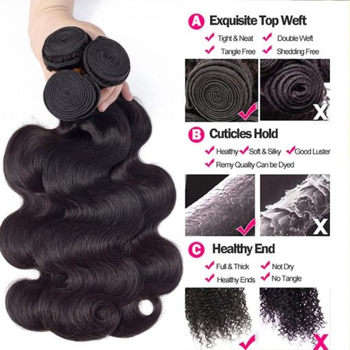 Brazilian Body Wave Bundles Remy - Image 3