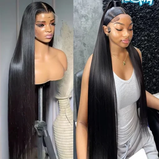 Brazilian Straight HD Human Hair Lace Frontal Wig