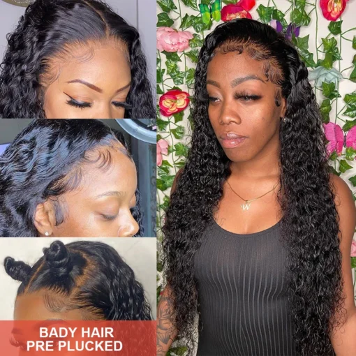 Wet And Wavy Full Lace Front Human Hair Wig - Image 2