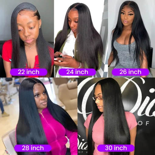 Peruvian Straight Lace Front Wig Bone Straight - Image 4