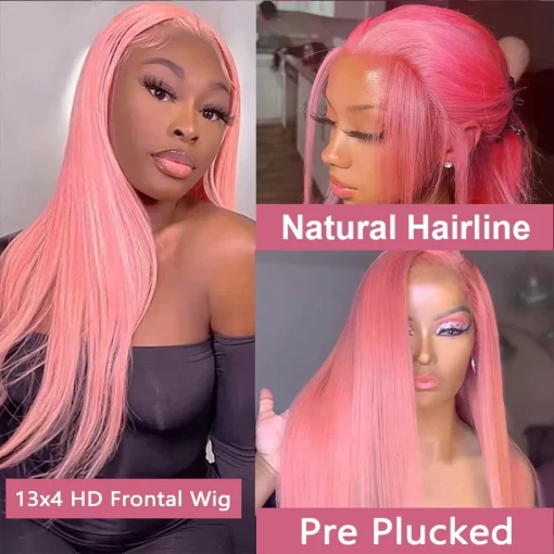 Pink Bone Straight Frontal - Image 3