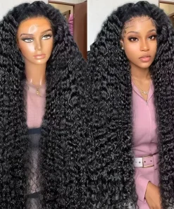 Water Wave Curly Lace Frontal Wigs 13X6 HD Deep Wave
