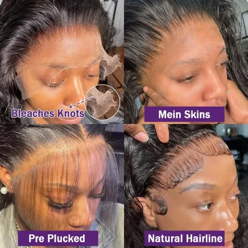 Body Wave  RemyHuman Hair Wig Wavy - Image 4