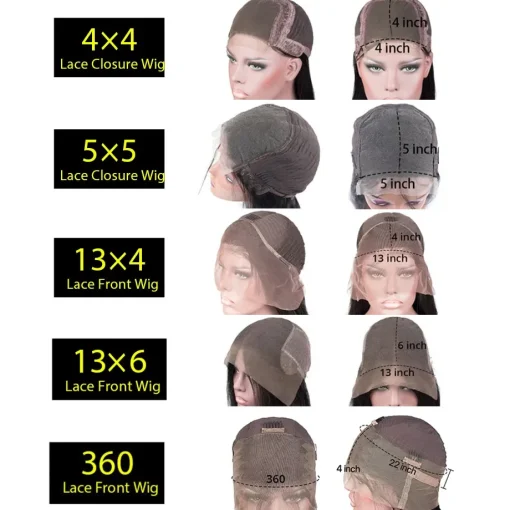 Bone Straight Brazilian Human Hair Hd Lace Wig - Image 6