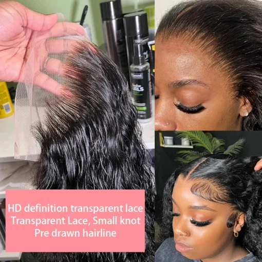 200 Density Curly Bob Wig 13x4 Lace Front Human Hair - Image 4