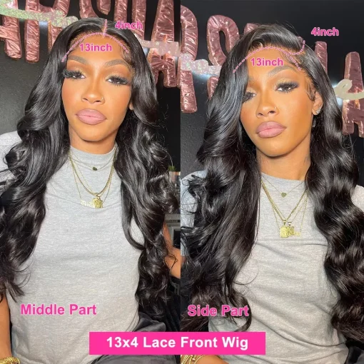 Body Wave  RemyHuman Hair Wig Wavy - Image 2