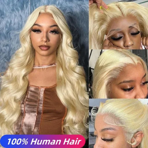 613 Blonde Body Wave 13x4 HD Lace Wig Pre-Plucked with Baby Hair - Image 2