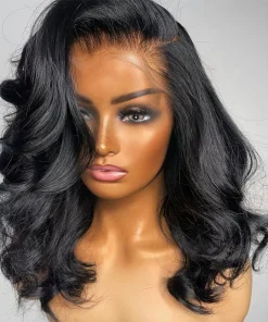 Short Bob Body Wave Lace Frontal Wig  Brazilian Remy