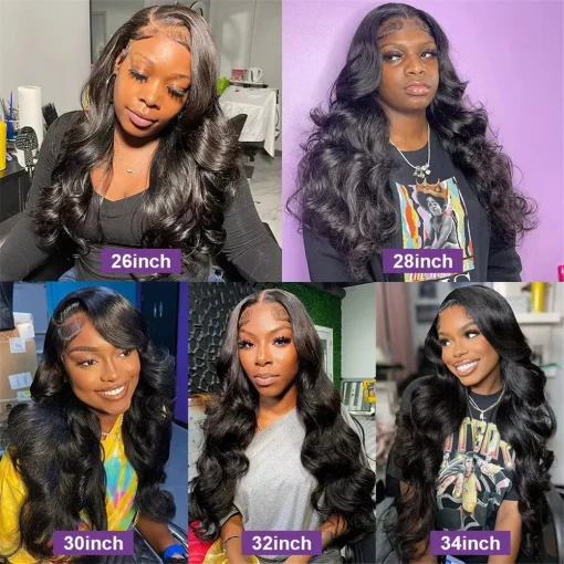 Body Wave  RemyHuman Hair Wig Wavy - Image 5