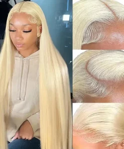 Blonde Lace Front Wig Human Hair 613 HD