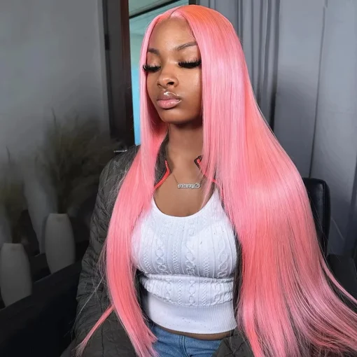 Pink Bone Straight Frontal - Image 5