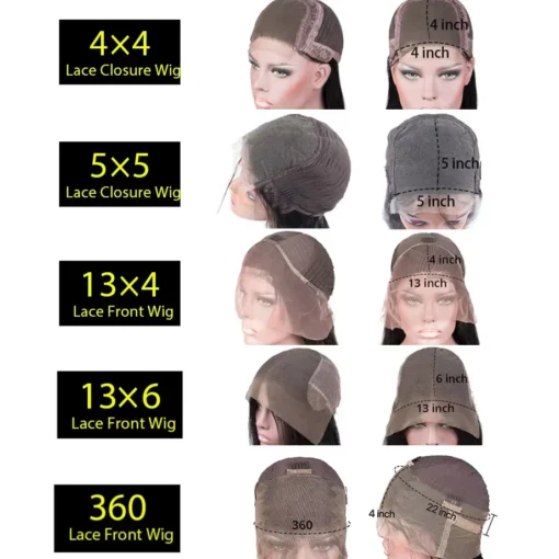 Peruvian Straight Lace Front Wig Bone Straight - Image 6